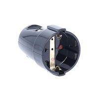 as - Schwabe 45012 Beschermende PVC-Pluggen Contactkoppelingen voor Gebruik Binnenshuis, 230 V, Zwart