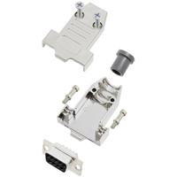 TRU COMPONENTS TCDTNT09MDMSK 7709872 D-sub female connectorset 180 ° Aantal polen: 9 Soldeerkelk 1 stuk(s)