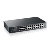 Zyxel GS1915-24E Gigabit cloudgebaseerde switch, 24-poorten, GbE Smart Hybrid Mode Switch, standalone of NebulaFlex Cloud, rackmount, zonder ventilator