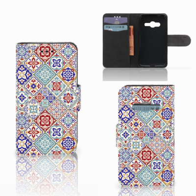 Samsung Galaxy Trend 2 Bookcase Tiles Color Samsung Galaxy Trend 2 Bookcase Tiles Color