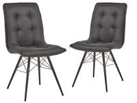 Set van 2 stoelen OTTA antraciet - thumbnail