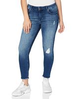 Pieces Carwilly Reg Skinny Ank Jeans Mbd Noos voor dames, blauw (medium blue denim), 54