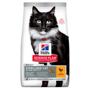 Hill&apos;s Mature Adult Sterilised Cat met kip kattenvoer 10 kg