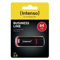 Intenso 64GB USB2.0 USB flash drive USB Type-A 2.0 Zwart, Rood - thumbnail