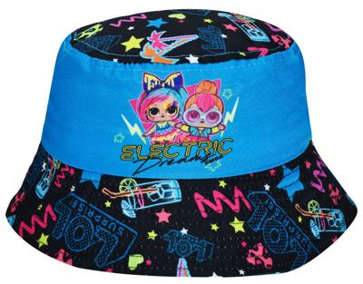 L.O.L. Surprise! zonnehoed meisjes textiel zwart/blauw maat 54 L.O.L. Surprise! zonnehoed meisjes textiel zwart/blauw maat 54