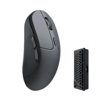 Keychron M3 4000 Hz Draadloze Optische Muis Bluetooth 5.1/2.4 GHz/USB, Lichtgewicht 79g, Programmeerbaar, PixArt 3395 Sensor met tot 26K DPI/ 650 IPS voor Windows Mac Linux - Zwart