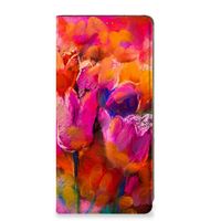 Bookcase Samsung Galaxy A34 Tulips - thumbnail