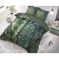 Dekbedovertrek Ami - 100% Katoen - Met Knoopsluiting, Incl. Kussenslopen - Grijs - 1-persoons 140 X 220 Cm + 1 Sloop