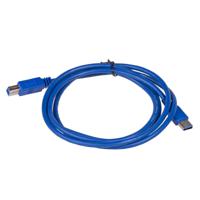 Akyga AK-USB-09 USB-kabel USB 3.2 Gen 1 (3.1 Gen 1) 1,8 m USB B USB A Blauw - thumbnail