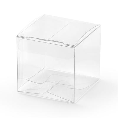 Bedankdoosjes vierkant Transparant (10st)