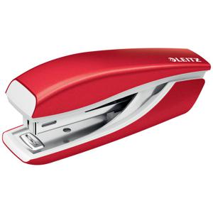 Leitz 55281026 55281026 Nietmachine Rood/wit Nietcapaciteit: 10 vel (80 g/m²)