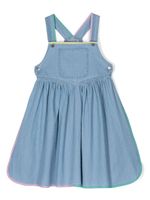 Stella McCartney Kids robe à bords contrastants - Bleu