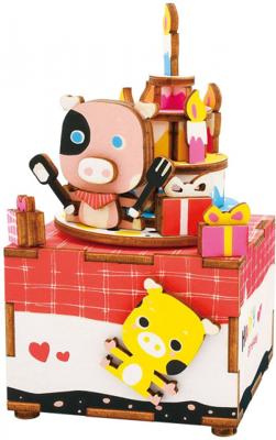 Robotime 3D-modelbouw Sweet Heart 13 x 7,3 cm hout 63-delig