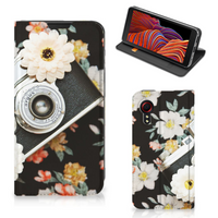 Samsung Galaxy Xcover 5 Stand Case Vintage Camera - thumbnail