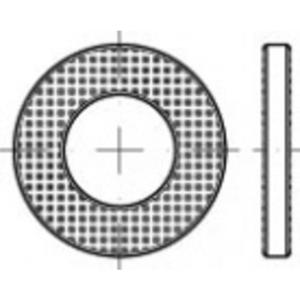 TOOLCRAFT Onderlegringen 88119 Staal 100 stuk(s) TO-5444196