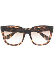 Gucci Eyewear lunettes de soleil à monture carrée - Marron