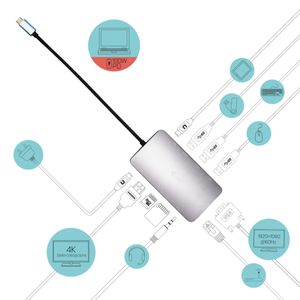 i-tec I-TEC USB-C Metal HUB 1x USB 3.0 + 3xUSB USB-C dockingstation