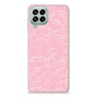 Samsung Galaxy M33 TPU Case White Flowers