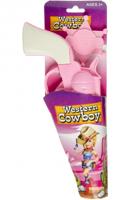 LG Imports cowgirl sherrifset roze 2 delig 14 cm