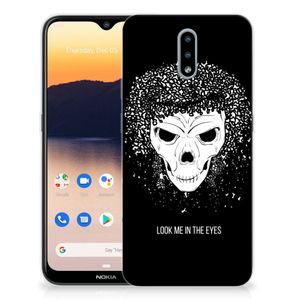 Silicone Back Case Nokia 2.3 Skull Hair