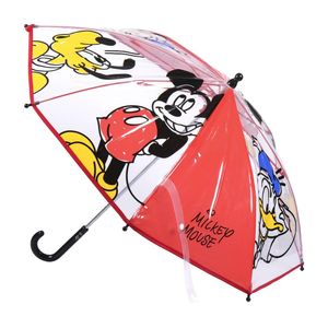 Disney Mickey Mouse paraplu - rood - D66 cm - voor kinderen