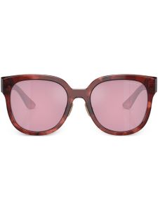 Miu Miu Eyewear lunettes de soleil à monture géométrique - Rouge