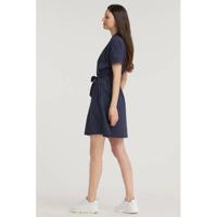 ESPRIT Women Casual A-lijn jurk met biologisch katoen blauw