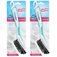 Sorbo afwasborstel - 2x - smartbrush - groen - vezelharen - Afwasborstel