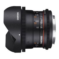 Samyang 12mm T3.1 VDSLR ED AS NCS fisheye Pentax K-mount objectief - thumbnail