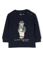 Ralph Lauren Kids sweat à imprimé à imprimé Polo Bear - Bleu