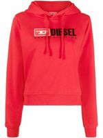 Diesel hoodie à logo brodé - Rouge