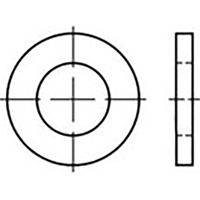 Onderlegring 28 mm 40 mm Staal Verzinkt 100 stuk(s) TOOLCRAFT TO-6865821