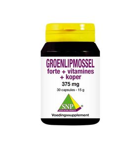 Groenlipmossel forte + vitamines + koper