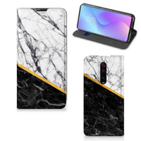 Xiaomi Redmi K20 Pro Standcase Marmer Wit Zwart - Origineel Cadeau Man