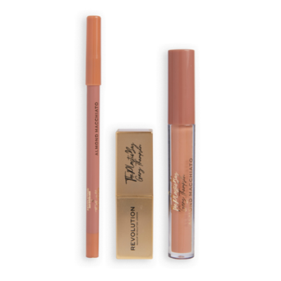 Makeup Revolution x The Plastic Boy Lip Kit Almond Macchiato