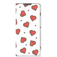 Motorola Moto G22 Hoesje met Magneet Hearts