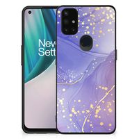 Kleurrijke Telefoonhoesje voor OnePlus Nord N10 5G Watercolor Paars