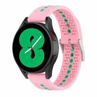 By Qubix - Compatible met Garmin Forerunner 255 - Dot Pattern bandje - Roze - Compatible Garmin bandje - Bandbreedte: 22mm