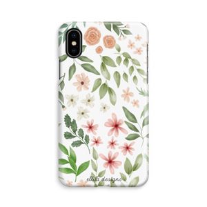 Botanical sweet flower heaven: iPhone X Volledig Geprint Hoesje