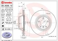 Remschijf BREMBO, Remschijftype: Binnen geventileerd, u.a. für BMW