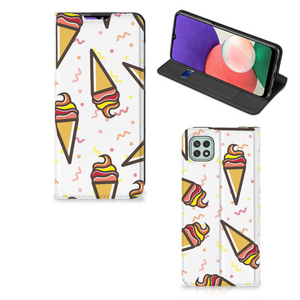 Samsung Galaxy A22 5G Flip Style Cover Icecream