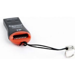 Gembird FD2-MSD-3 geheugenkaartlezer USB 2.0 Zwart, Rood