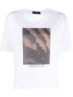 Fabiana Filippi graphic-print cotton T-shirt - Blanc