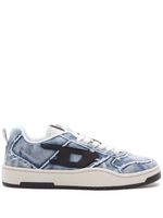 Diesel baskets S-Ukiyo V2 en jean - Bleu