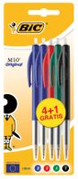 Bic balpen M10, blister 4 + 1 gratis in geassorteerde kleuren - thumbnail