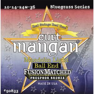 Curt Mangan Mandolin 10-36 Light Ball-End snarenset voor mandoline