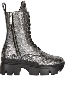 Giuseppe Zanotti bottes Apocalypse à lacets - Argent