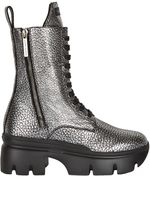 Giuseppe Zanotti bottes Apocalypse à lacets - Argent - thumbnail