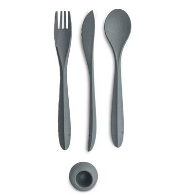 Koziol Bestekset Tulip 22,5 Cm Thermoplast Antraciet 4-delig