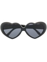 Moschino Eyewear lunettes de soleil à monture cœur - Noir - thumbnail